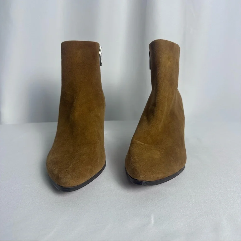 Vince Camuto Grasem Vintage Brown Pointed Toe Western Ankle Boots Women’s US 6.5